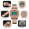 Skmei Unisex Digital Sport's Watches Stainless Steel Strap Led Waterproof 12/24 Hour Format Electronic Alarm Clock 6
