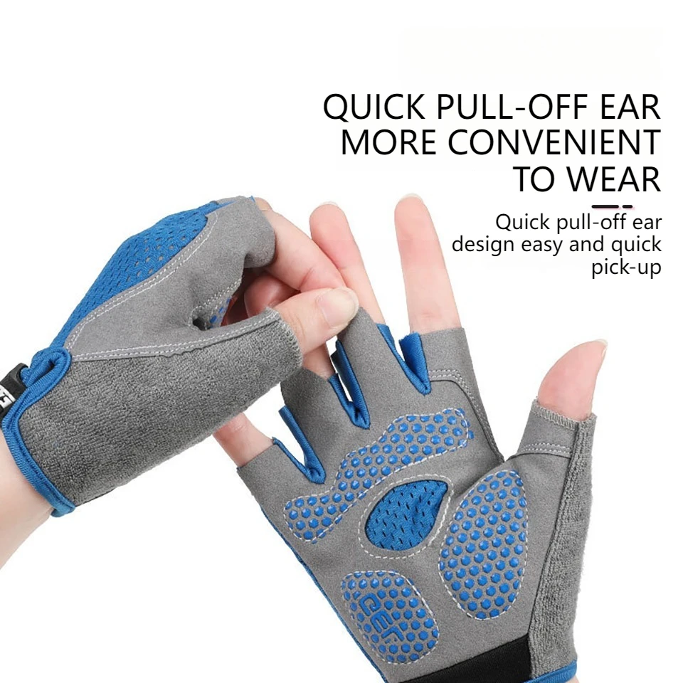 GTUBIKE Children's Gloves Half-finger Sports Pulley Balancing Car Anti-slip Protection Riding Sports For 5-12 Years Old Boy Girl 3