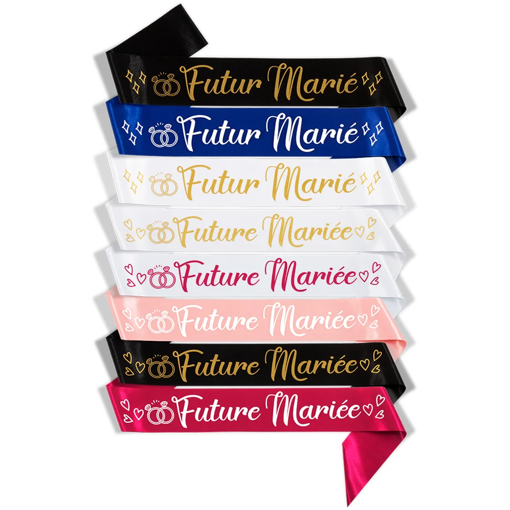 Party to Be Bride to Be Groom Sash em vers o francesa para Bachelor and party-to-be-bride-to-be-groom-sash-em-vers-o-francesa-para-bachelor-and