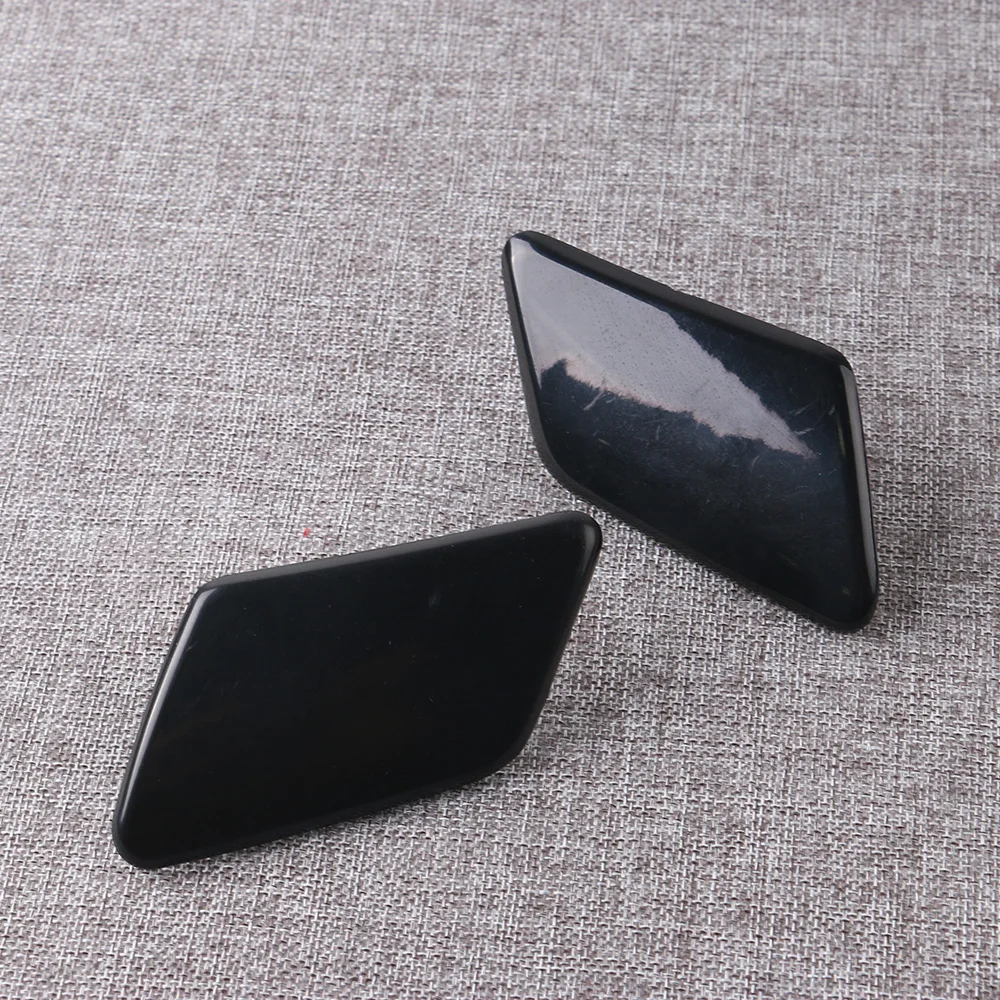 Car Headlight Washer Nozzle Cover 1Pair 39876478 39876479 For Volvo C30 2008 2009 2010 Left Right Front Bumper Headlight Washer Nozzle Cover Unpainted