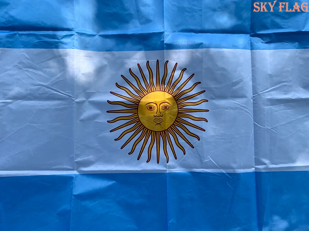 SKY FLAG Argentina Flag 90x150cm hanging polyester standard Argentine National… - Image 3