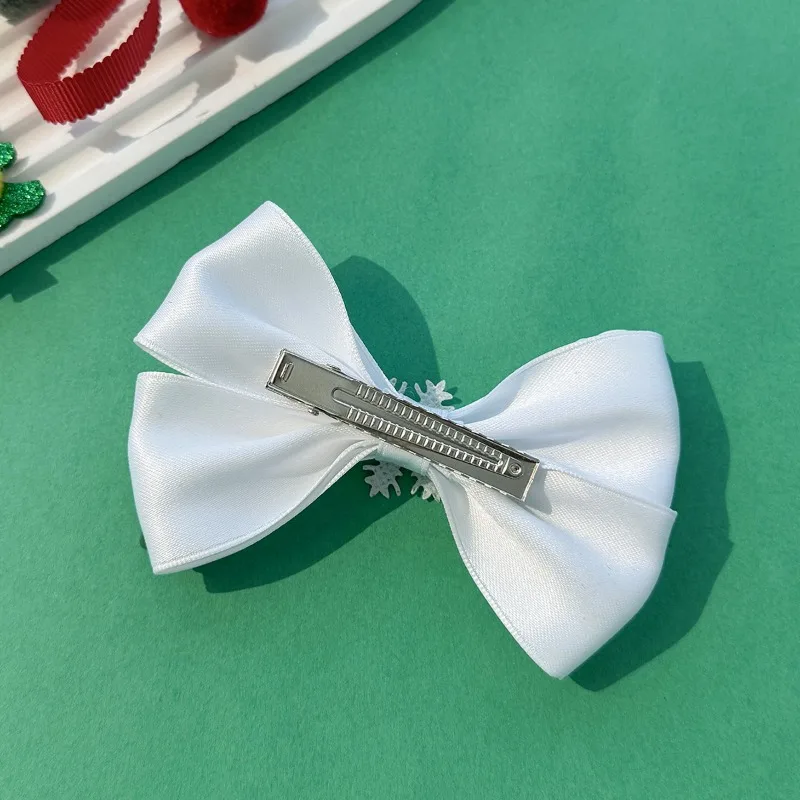 Christmas Style Bow, Sweet Princess Side Bangs, Cute Snowflakes, Santa Claus Hair Accessories, Creative Interesting Decorations
