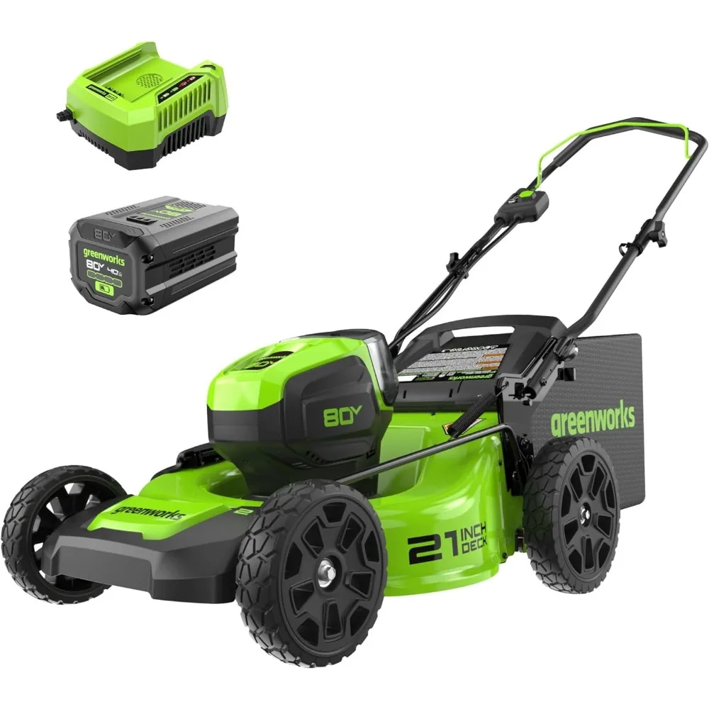 

80V 21" Brushless Cordless (Push) Lawn Mower (75+ Compatible Tools), 4.0Ah Battery and 60 Minute Rapid Charger Included