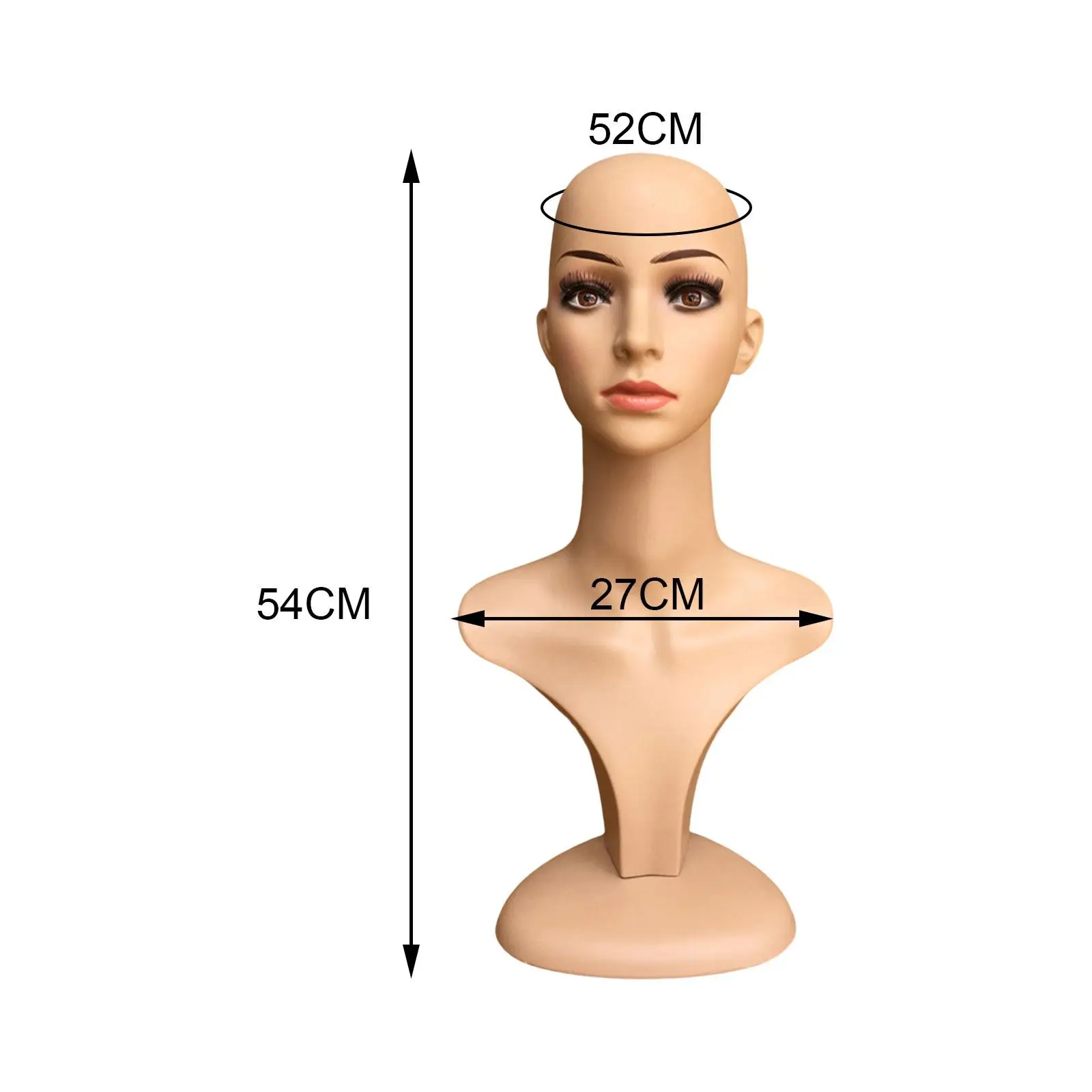 마네킹 디스플레이 헤드, 어깨, 다목적, 헤어 피스용 마네킹