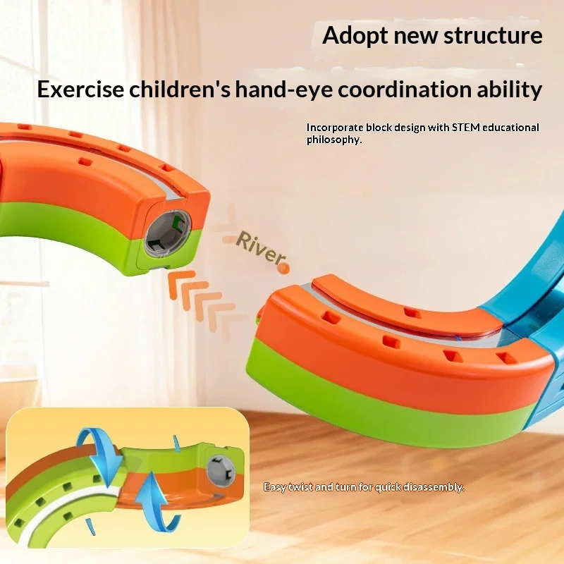 핫 세트 반중력 자기 트랙 기차 세트 유연하고 변화 가능한 매직 레일카 전동 조립 장난감 어린이 크리스마스 선물