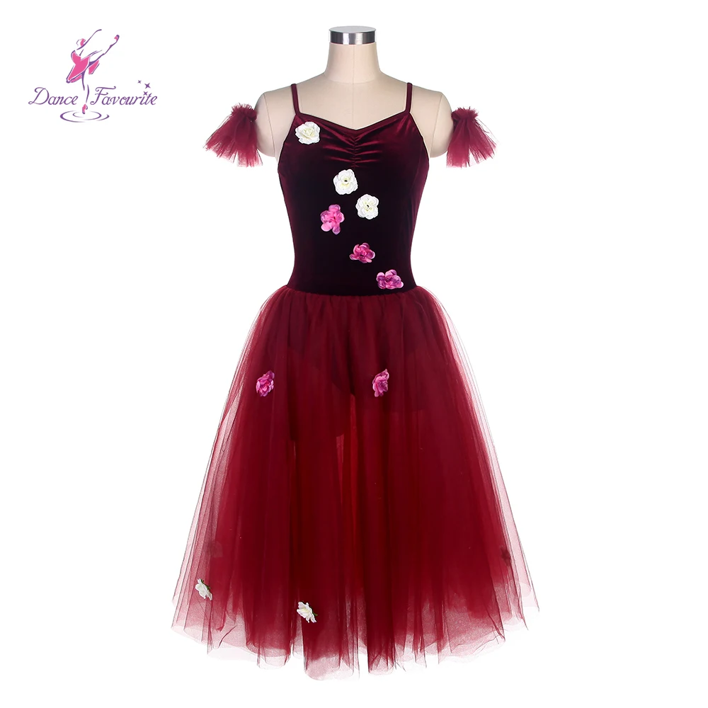 dance-favourite-ballet-tutus-20190-burgundy-velvet-bodice-long-ballet-tutu-performance-ballet-costume-dance-tutu-romantic-tutu