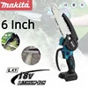 Makita 6 Inch Chain Saw  18V Battery Electric Saw Handheld Portable Wood Logging Chainsaw Garden Pruning Wood Power Tool