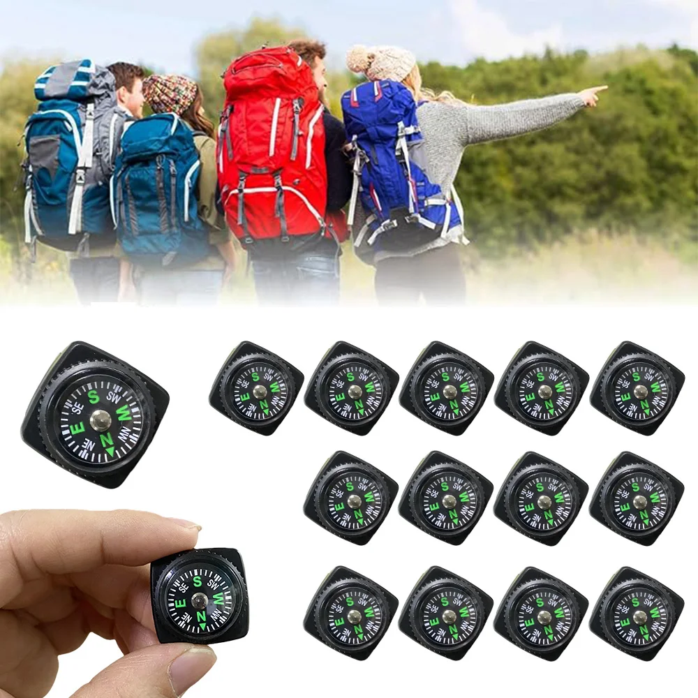 10/15/20Pcs Mini Wristband Compass Portable Detachable Compass Outdoor ...