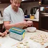 Dumpling Storage Box For Freezer 4 Layers Food Storage Containers With Lid Cookie Storage Containers With Date Timer For Kitchen 3