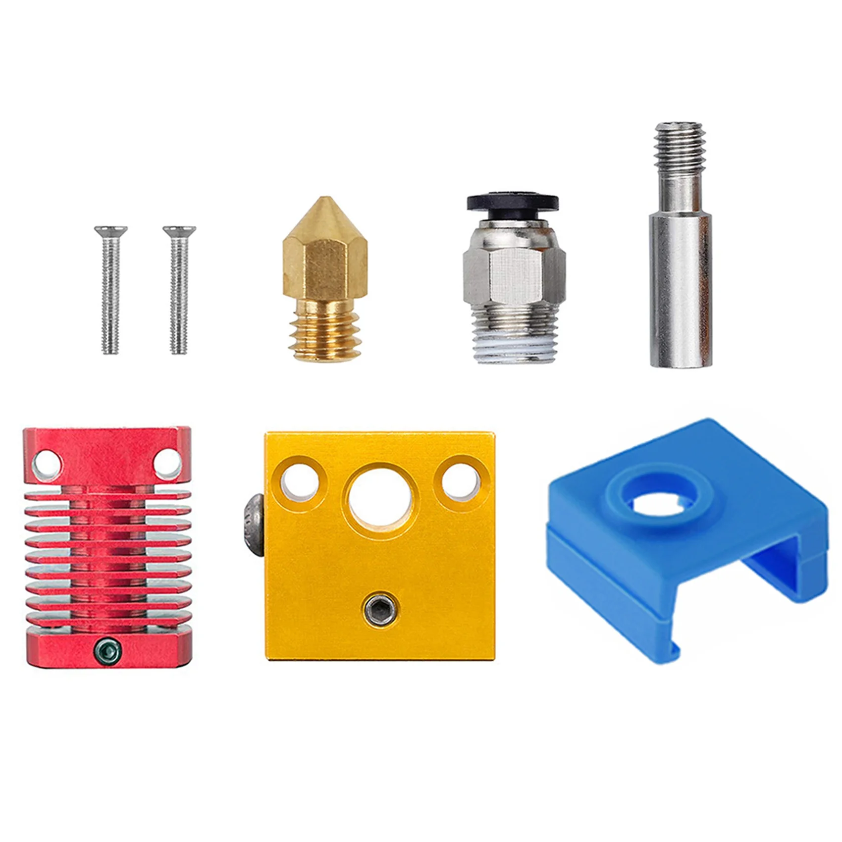 

3D Printer Accessories CR-10 Extruder Hot End Kit Heating Aluminum Block Heat Sink Parts DIY Hot End