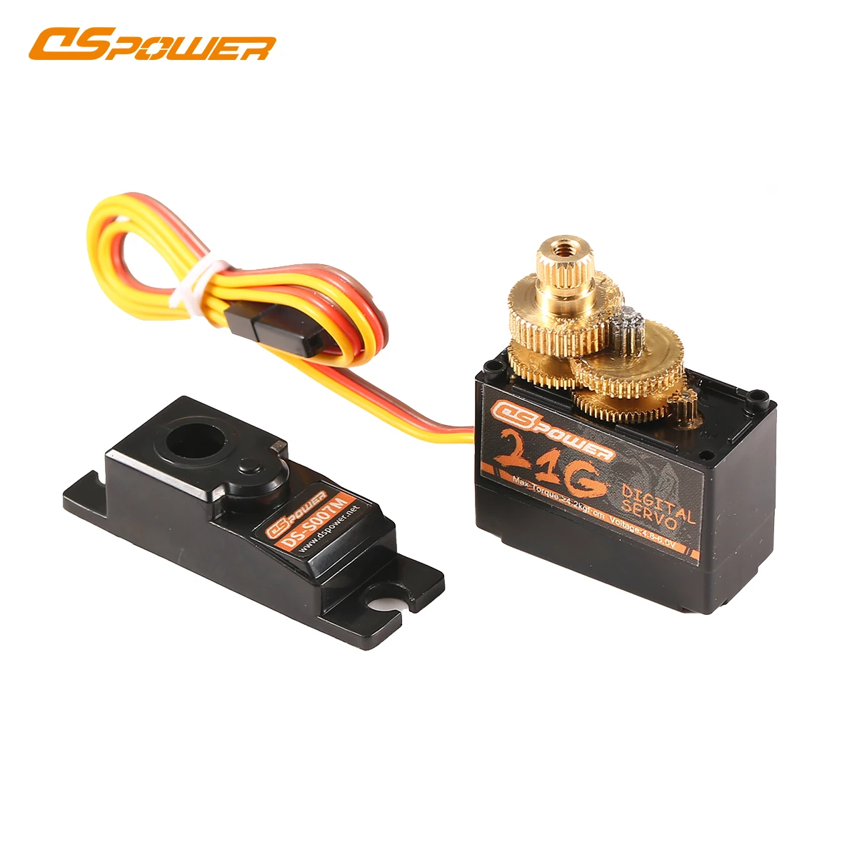 DSPOWER 21g Metallgetriebe Micro Digital Servomotor 4,8~6,0V 4,2KG Drehmoment für 1/18 1/16 Rc Autos Mjx Hyper Boat Roboter Zubehör – Detail 8