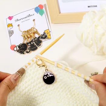 Crotchet & Knitting Stitch Markers 1 Set - 6 PCs 6