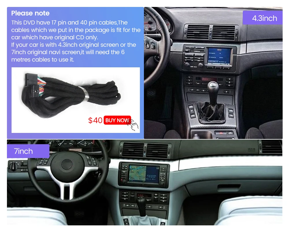 DUDUAUTO DUDU7 EU Lieferung A7870 Auto Radio Drahtlose Carplay Android Auto Stereo für BMW E46 M3 X5 1998-2006 multimedia GPS DTS intelligente systeme für autos autoradio carplay apple carplay android auto – Detail 4