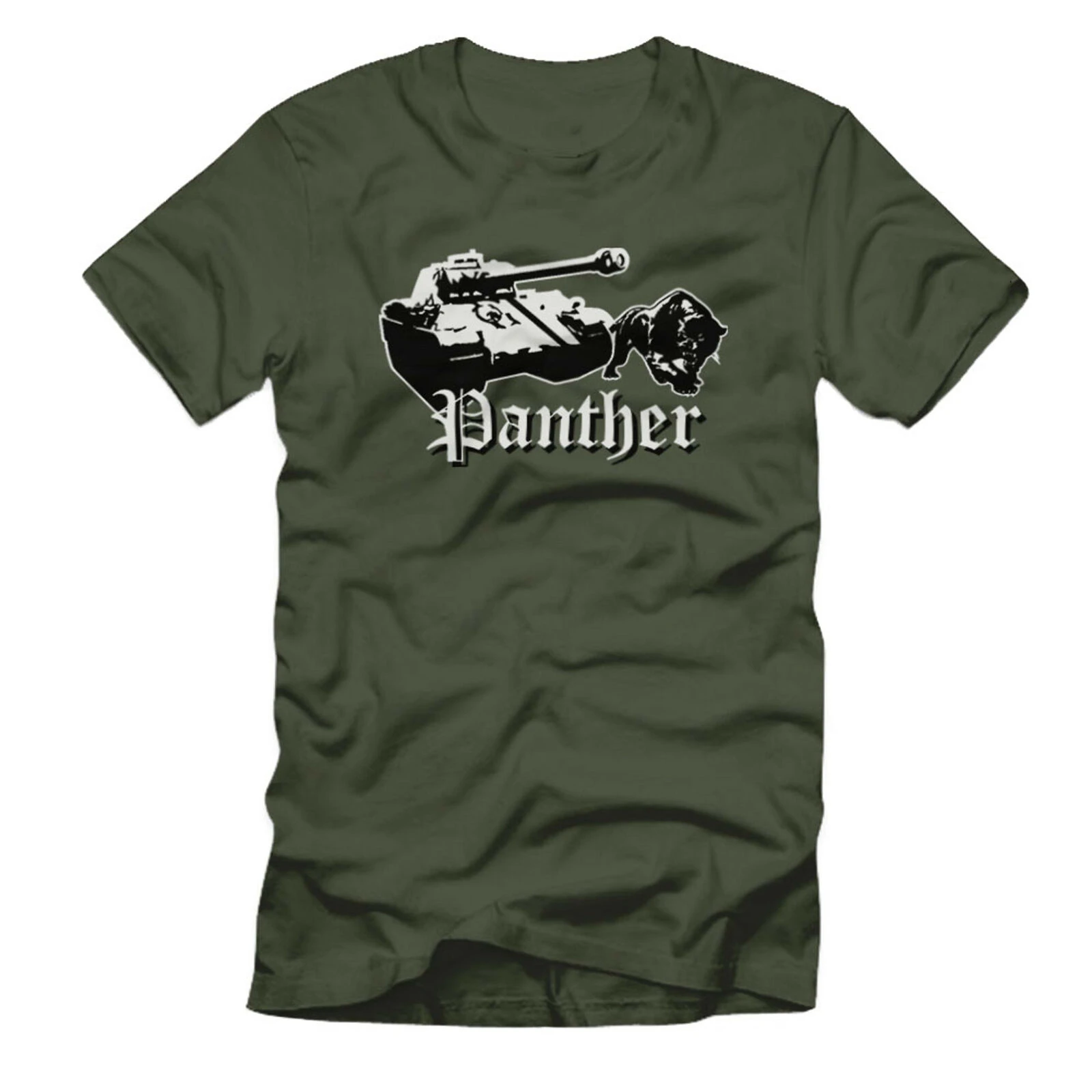 

Panther Panzer Panzerkampfwagen V SdKfz 171 Mittlerer Panzer - T Shirt Men's 100% Cotton Casual T-shirts Loose Top Size S-3XL