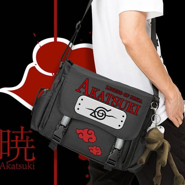 Mochila Bolsa Masculino Feminino Naruto Akatsuki Sasuke