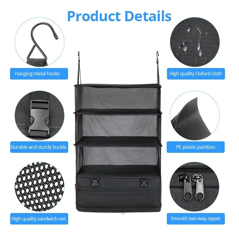 Housewares Travel Organizer Hanging Storage