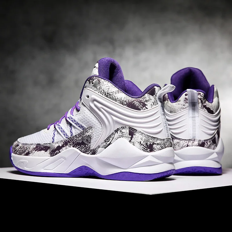 

Unisex Men Basketball Shoes Breathable Cushioning Non-Slip Outdoor Sports Shoes Gym Training Athletic Basketball Sneakers Women