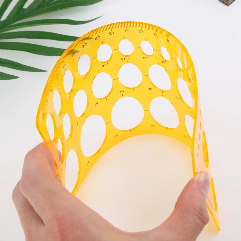 

Y1UB Oval Template Geometry College Math Measuring Tool Stencil Ruler Student