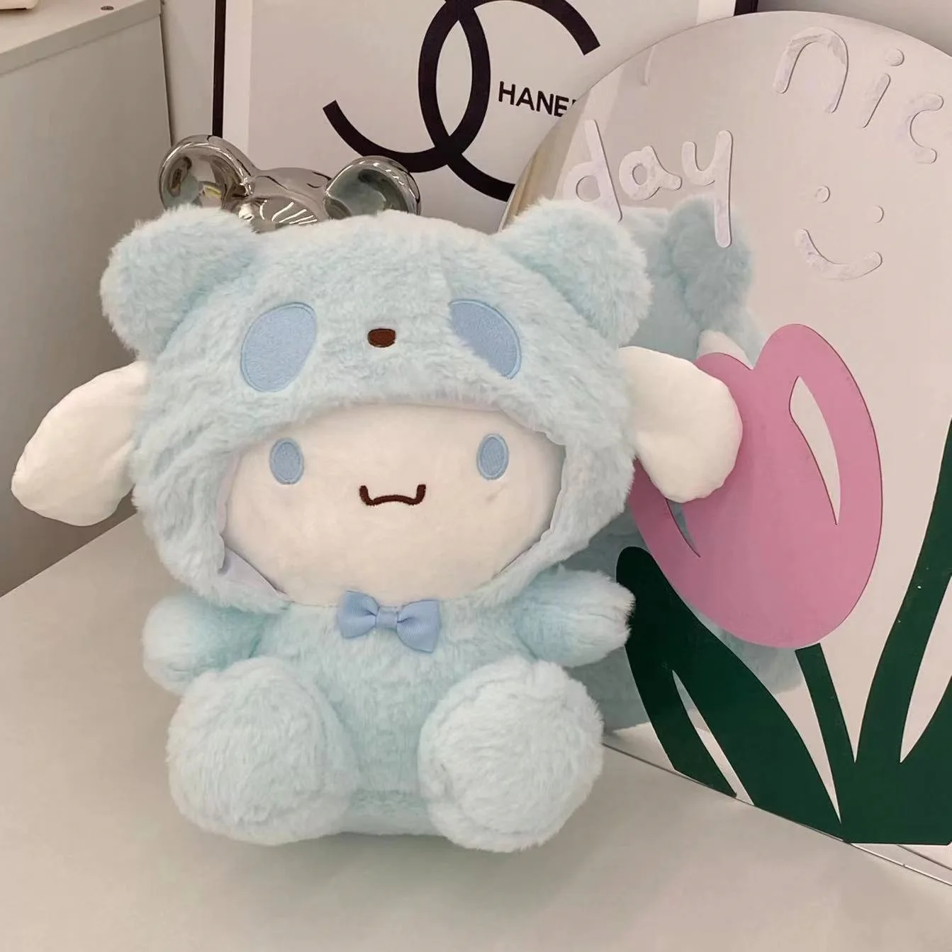 Sanrio Plush Toys Kawaii Hello Kitty My Melody Room Decor Kuromi Plushie Cinnamoroll Doll Plush Keychain for Christmas Gifts 3