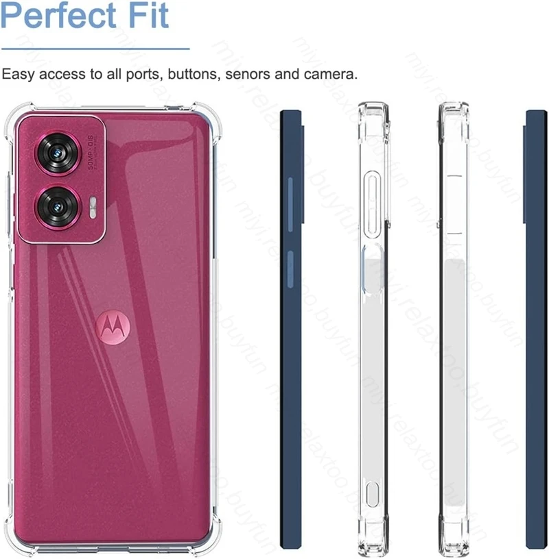 Shockproof Clear Airbag Case with Camera Protection and Soft TPU Cover