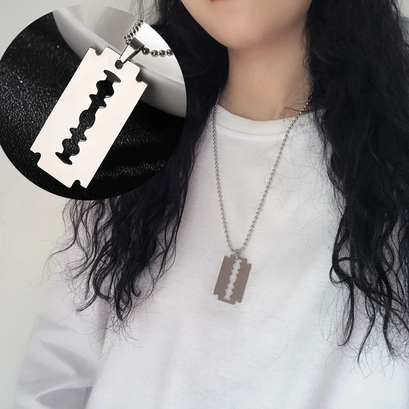 necklace razor blade