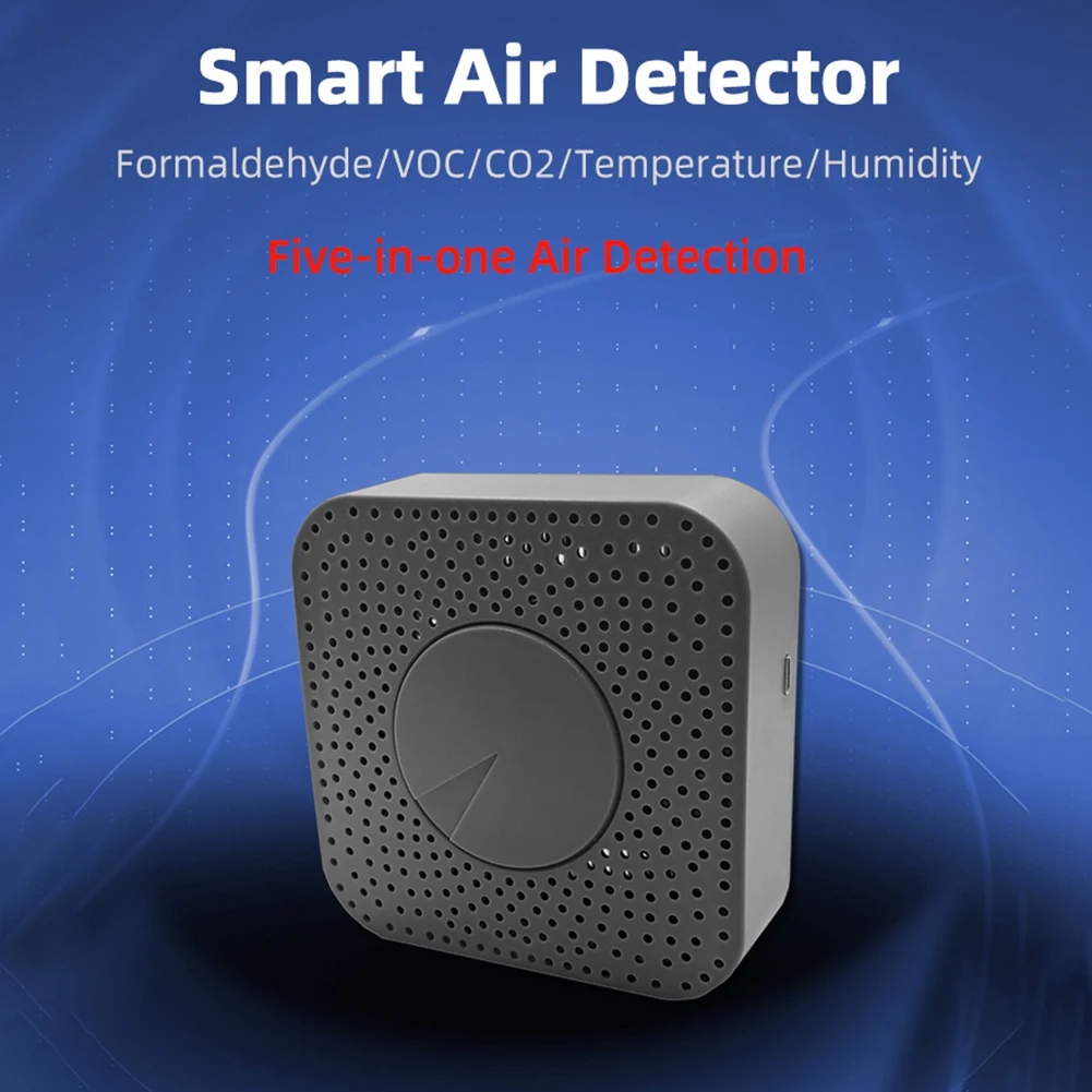 Tuya Zigbee Smart Air Quality Monitor CO2 Meter Carbon Dioxide Detector Voc Formaldehyde Auto Alarm Vogue