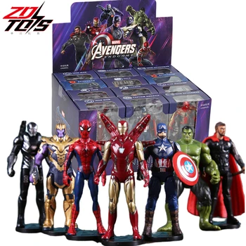 ZD Original Avengers Iron Man Spider Man GREEN GOBLIN VENOM 2099 Thor Captain America Thanos Hulk War Machine Action Figures Toy