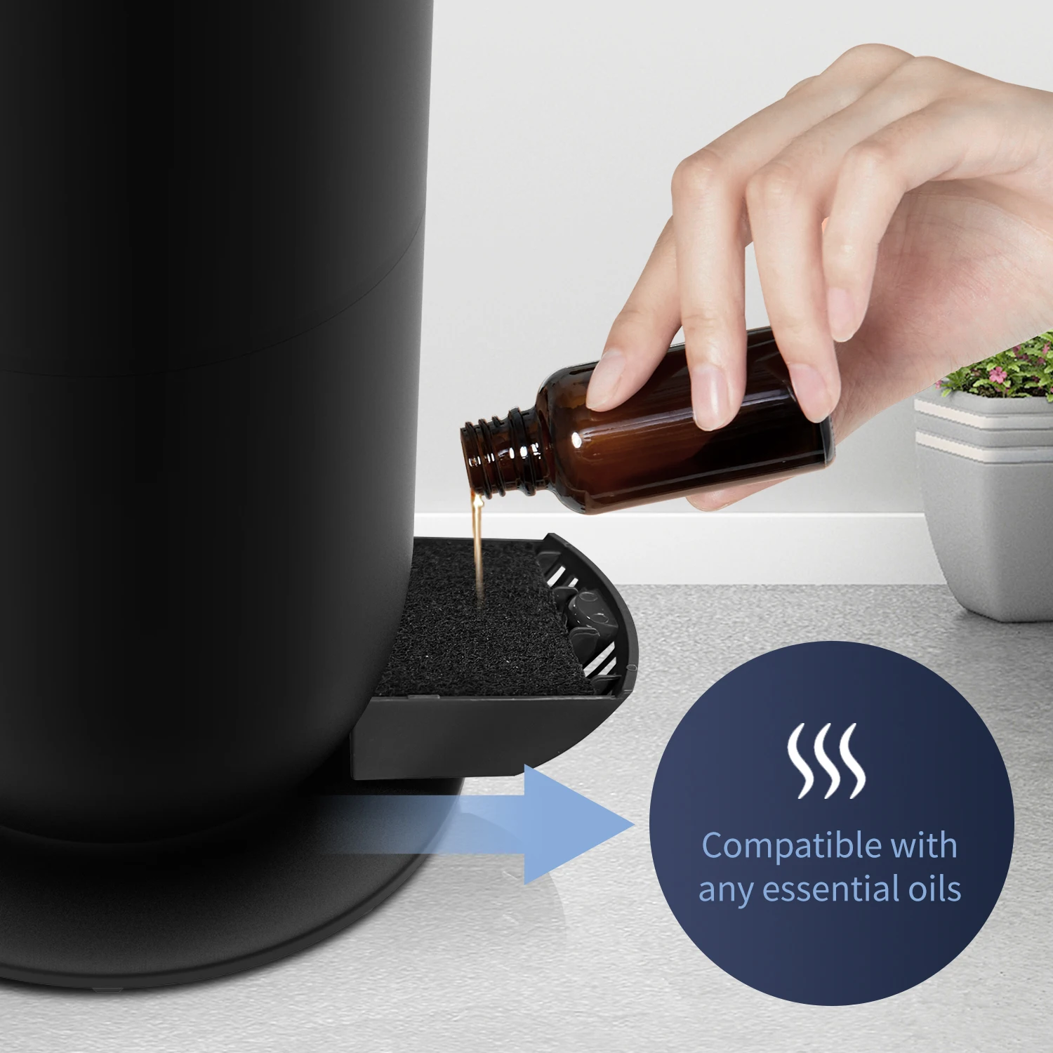 Sejoy-humidificador ultrasónico para habitación grande, difusor de aceite esencial, niebla fría, temporizador, humidificador de aire, adecuado para la Oficina y la familia, 8l 6 Venta de cadena de bolas online Sejoy-humidificador ultrasónico para habitación grande, difusor de aceite esencial, niebla fría, temporizador, humidificador de aire, adecuado para la Oficina y la familia, 8l - Imagen 4