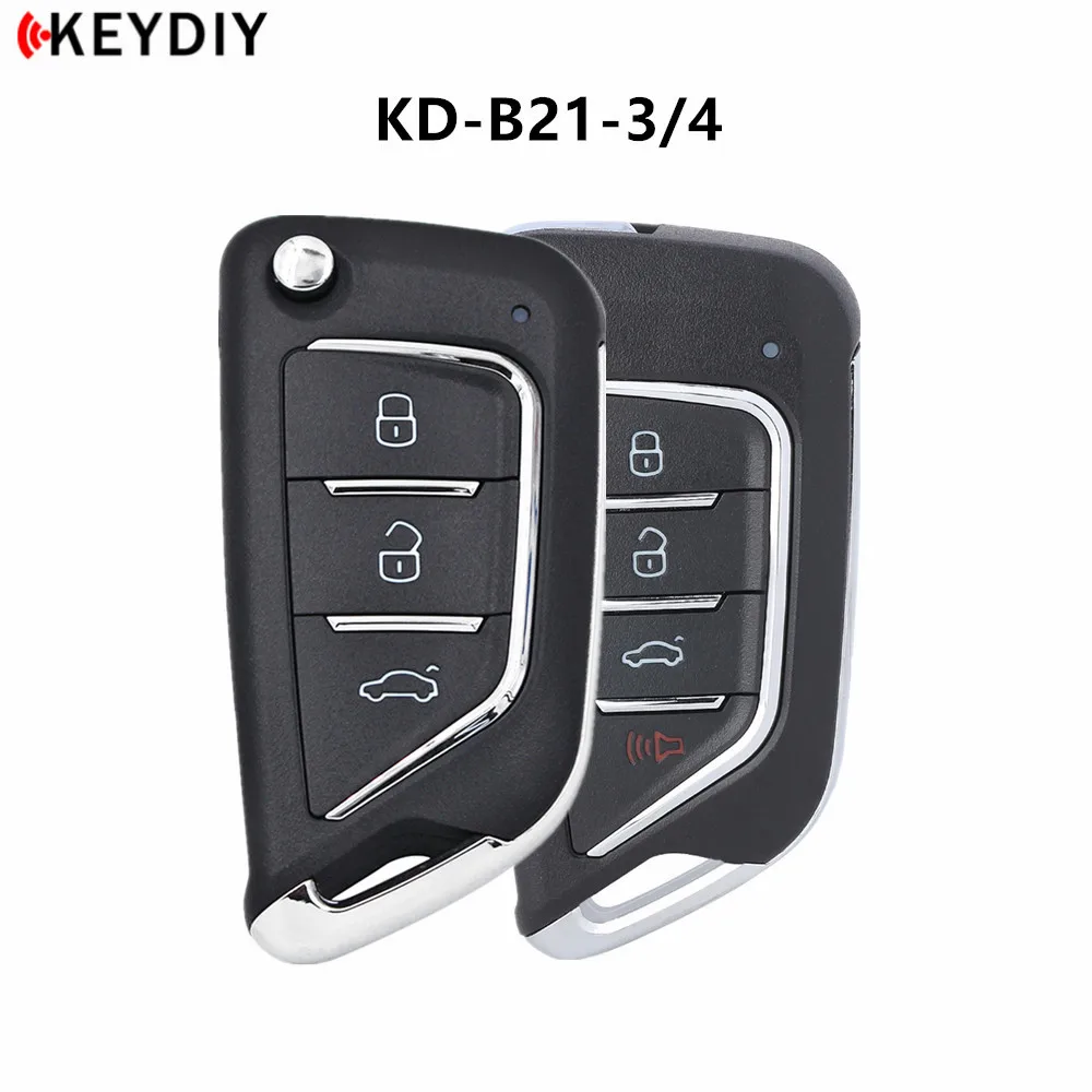 KEYDIY KD MINI B21-3 B21-4 NB21-4 3/4 Buttons Blank Remote Car Key For KD900/KD-X2 Key Programmer B/NB Series Remote Control
