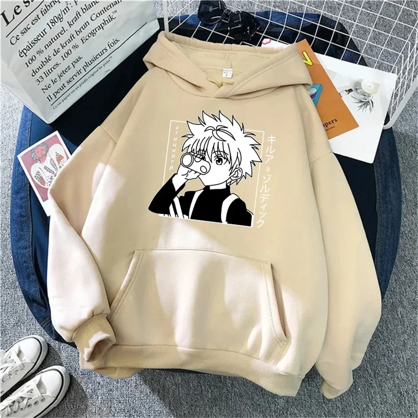 Hunter X Hunter Kurapika Anime Fleece Hoodie – Unisex Gothic Harajuku Pullover