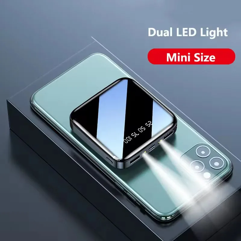 Mini Power Bank 20000 mAh for Xiaomi Mi Powerbank Portable Charger External Battery Pack for iPhone 15 Huawei Samsung Poverbank 3