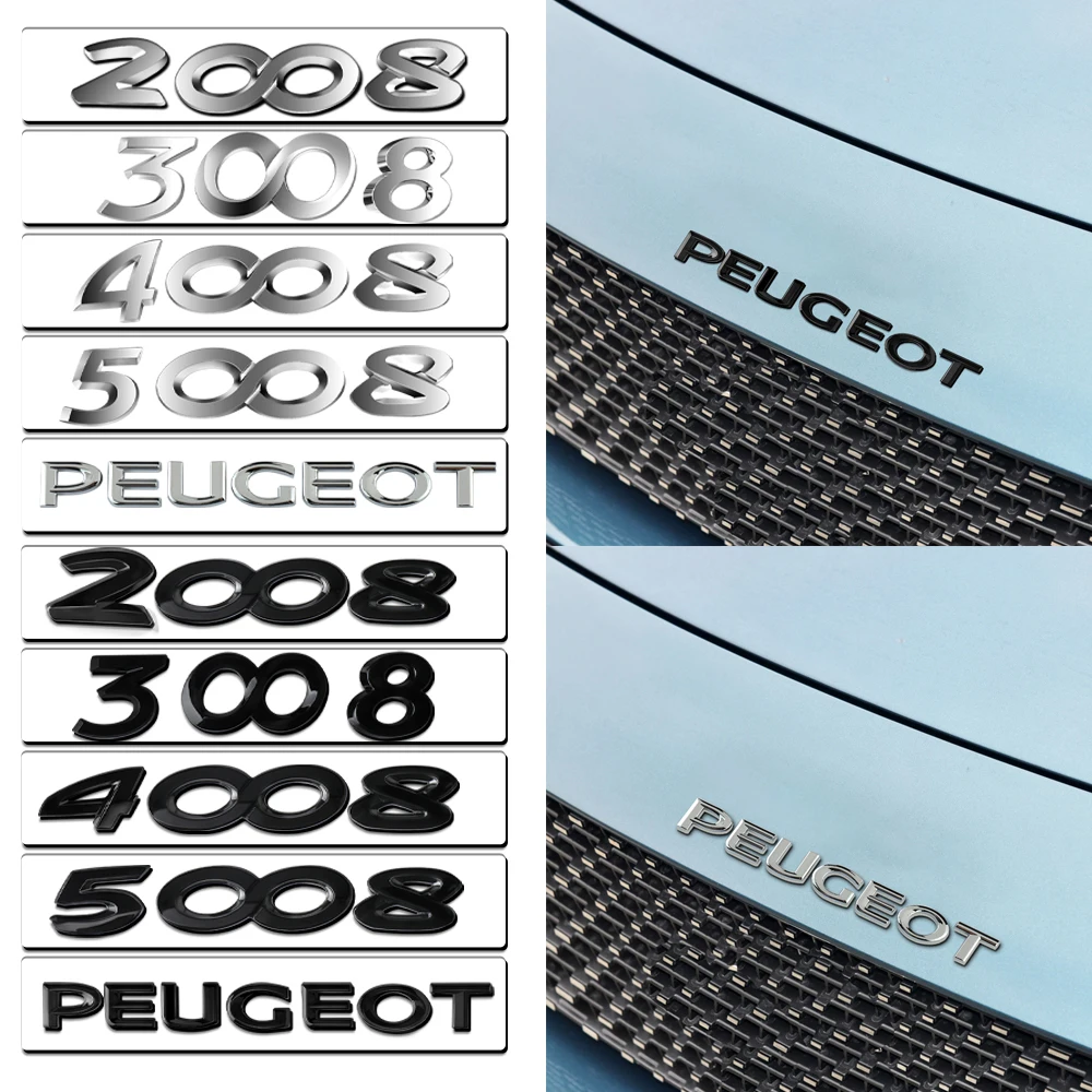 Autocollant emblème de volant de voiture, Badge 3D GTLINE Design, pour Peugeot 5008 508 4008 308PHEV /2008 2022 /208 2020 2021 2022  34