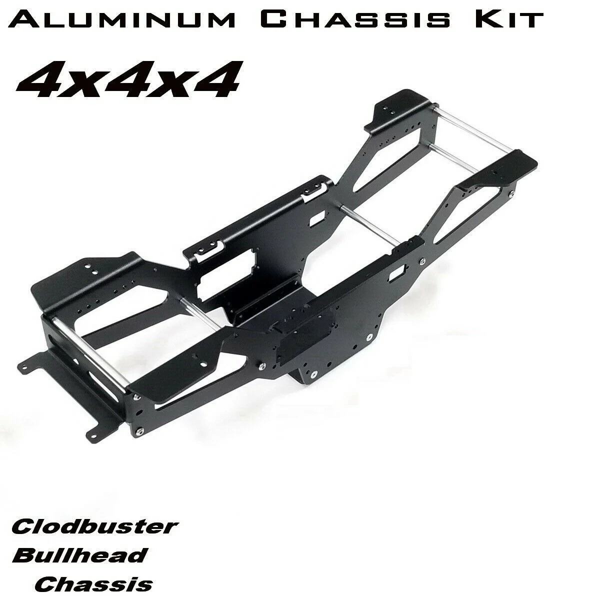 Telaio In Alluminio Personalizzato 4X4X4 Kit Per Tamiya R/C 1/10 Clodbuster Bullhead Super Clod Buster