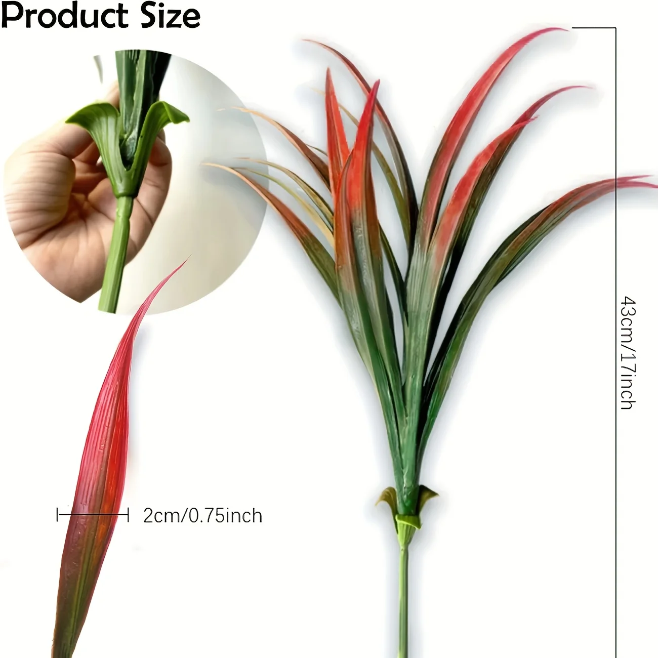 4pcs All-Season Durable Decorative Grass