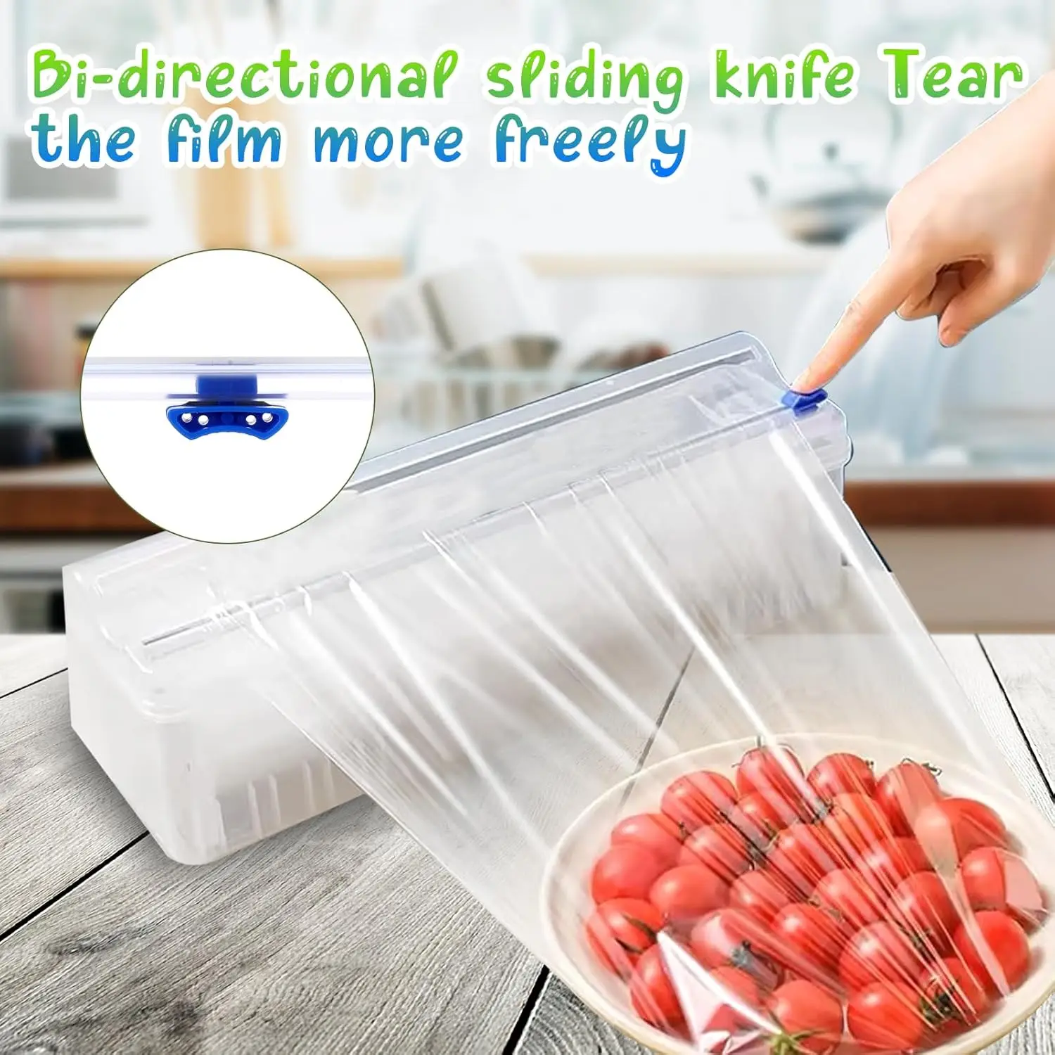Reusable Plastic Wrap Dispenser Set 6
