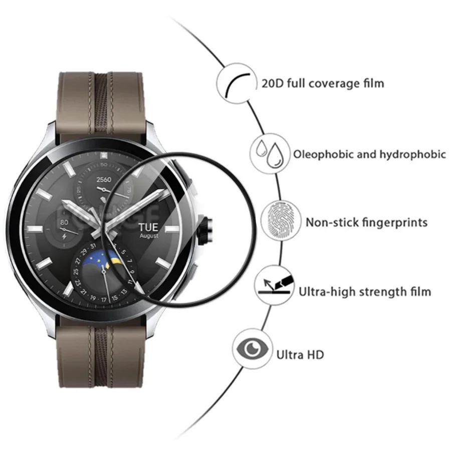 Enhanced Full Coverage Soft Screen Protector for Xiaomi Watch 2 Pro - Flexible Protective Film Accessory