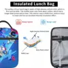 Astro Bot Insulated Lunch Bags Food Container Portable Cooler Thermal Lunch Boxes For Travel 6