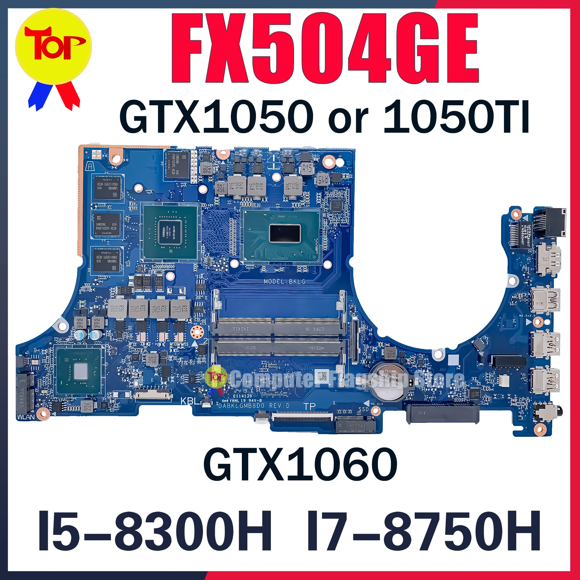 FX504G Laptop Motherboard For ASUS TUF TUF504 FX504GE FX504GD FX504GM