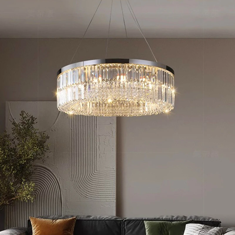 home decorationPendant lights, luxury crystal living room chandelier, bedroom Pendant lamp, ceiling light, indoor lighting