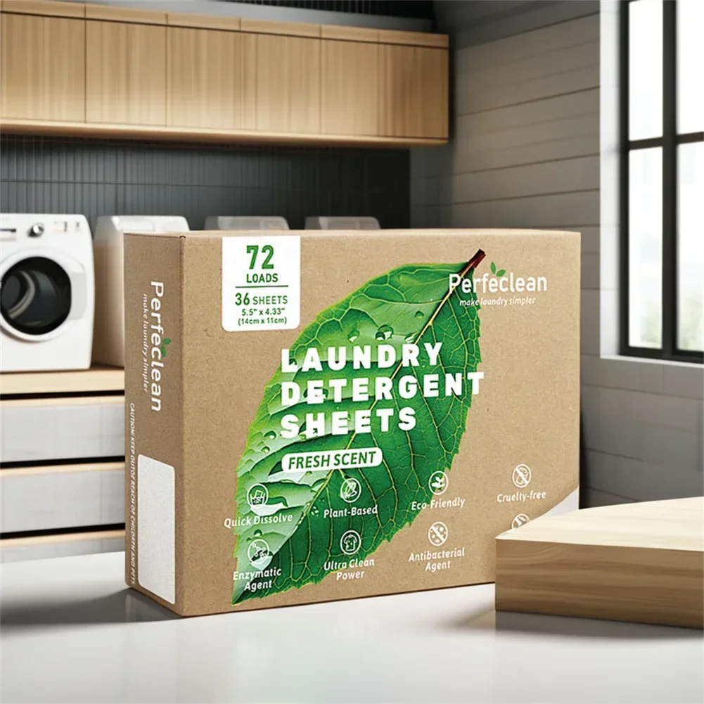 High Quality Laundry Detergent Sheets Fresh Linen Easy To Rinse Biodegradable Laundry Detergent Solid Sheet liquid detergent