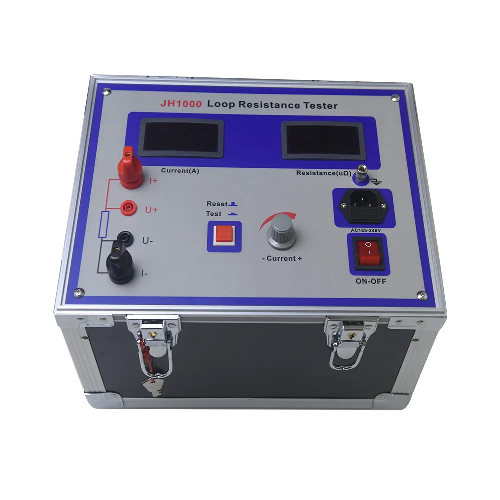 High-Accuracy 100A Micro Ohmmeter Loop Resistance Tester Meter Switch-Gear Test Loop Contact Resistance Tester