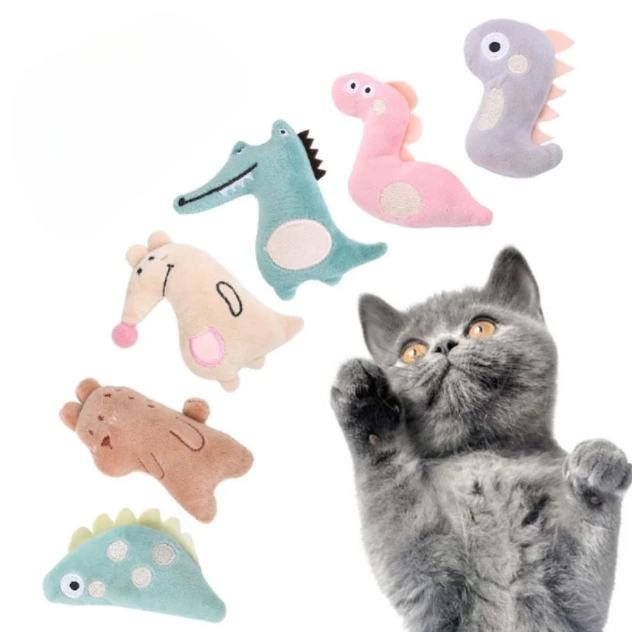 Cartoon Plush Cat Chew Toy 3