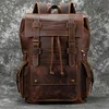 2025 New Arrivals Leather Backpack For Men Male Genuine Leather Laptop Travel Backpack 17 Inch Daypack Shoold Bag Men Male Large 2
