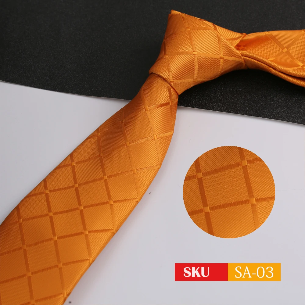 Luxuriöse 8CM Herrenkrawatten, einfarbig, Twill, gestreift, kariert, für den Mann, Bräutigam, Business, Party – Detail 6