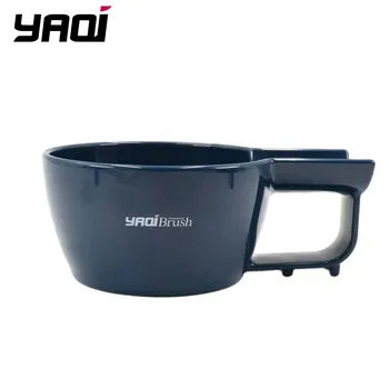Yaqi Ciotola da barba in plastica di colore blu scuro di alta qualità per pennello da barba da uomo 1