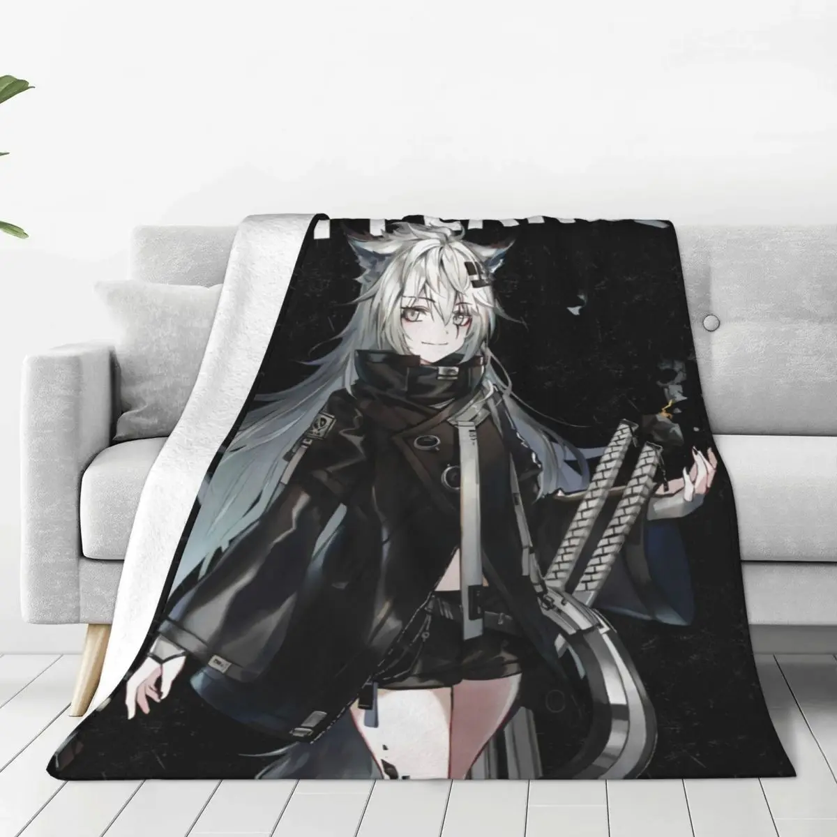 

Arknights Lappland Blanket Fleece Summer Air Conditioning Anime Game Soft Throw Blanket for Home Outdoor Plush Thin Quilt