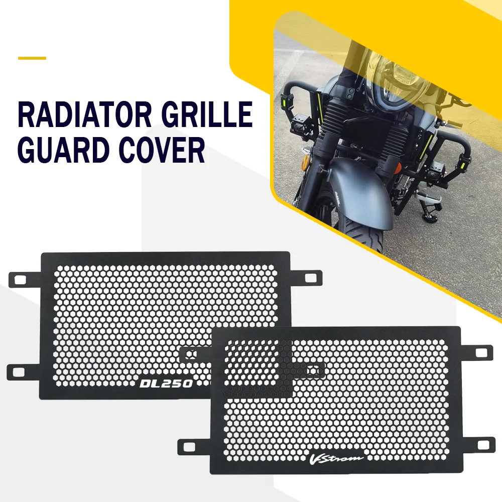 

For Suzuki DL250 V-strom 250 GW250 GW250F GW250S 2017 2018 2019 2020 Motorcycle Radiator Guard Cover Oil Cooler Protector