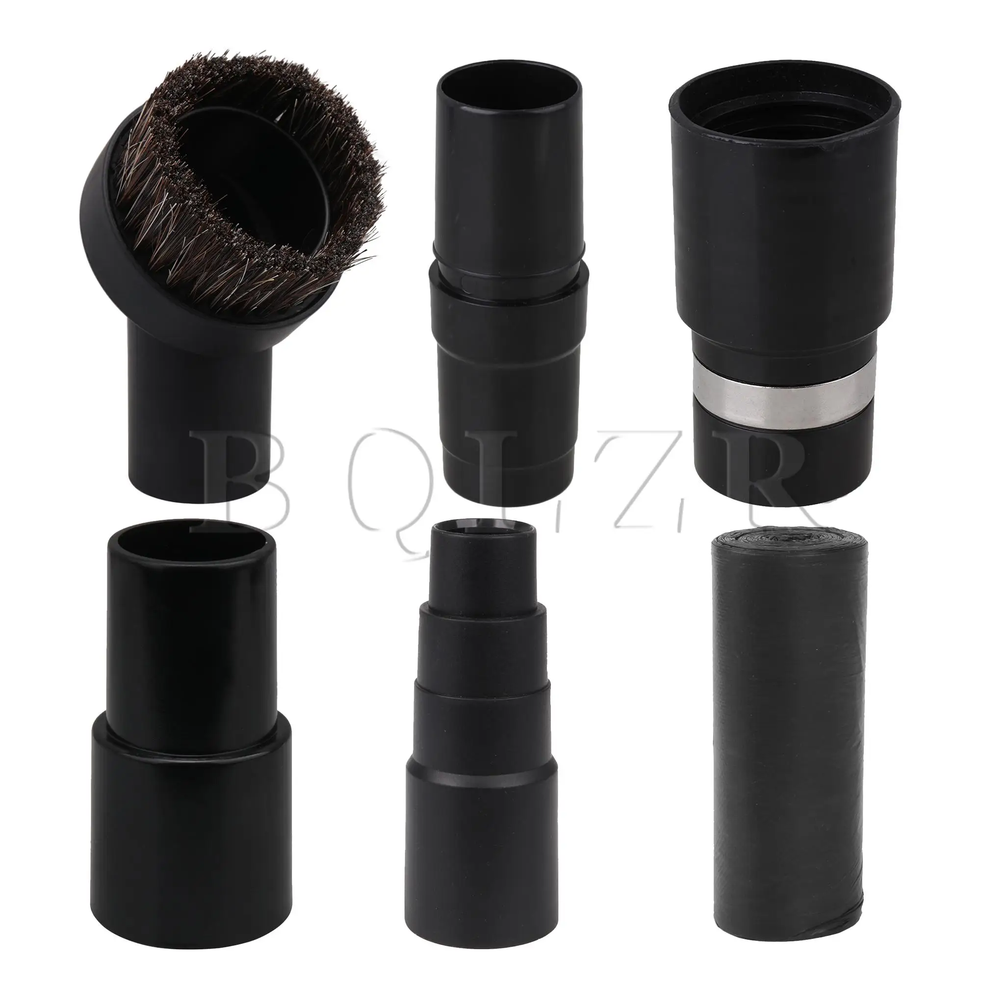 

BQLZR 5 Pcs Vacuum Adapter Brush Kit 32mm 35mm to 26mm 32mm 35mm w/ Trash Bag