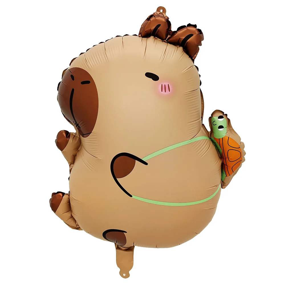 1set Cartoon Tier Capybara Aluminium Folie Ballon Set Kind Geburtstag Party Dekoration Folie Ballon Baby Dusche Geschenk Liefert – Detail 9