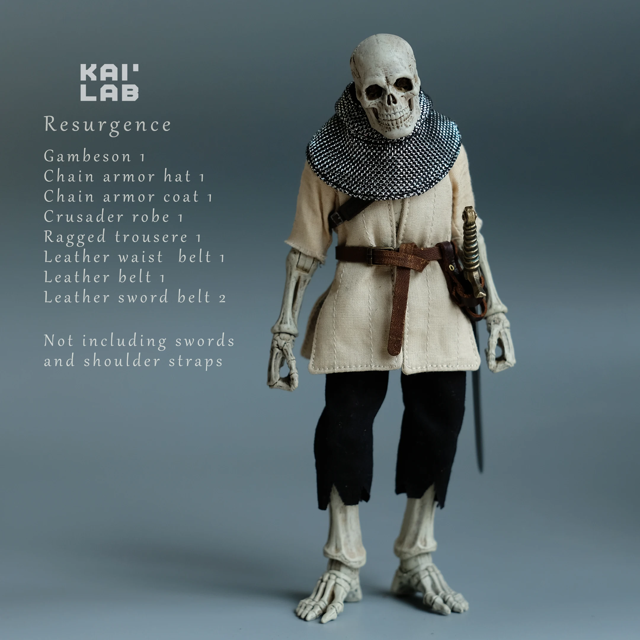 In Stock KAILAB Four Knights 1/12 Soldier Skull Wave Revival Set